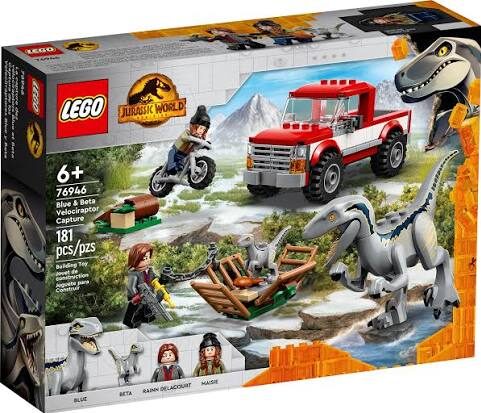 LEGO Jurassic World Dominion "Blue & Beta velociraptor capture""